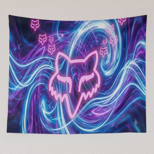 Item preview, Neon Cosmic Fox Spirit designed and sold by Linders Lucious Looks.