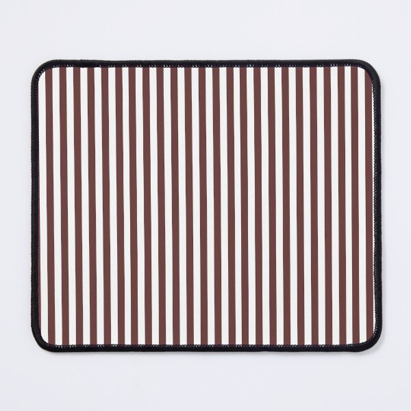 Item preview, Classic Hot Chocolate Brown and White Vertical Stripes | Minimalist Neutral Stripe Pattern | Elegant Chocolate Pinstripes | Sophisticated Earth Tone Stripe | Modern Minimalist Brown Decor  designed and sold by VivaFy.