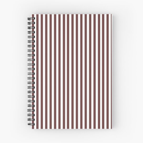 Item preview, Classic Hot Chocolate Brown and White Vertical Stripes | Minimalist Neutral Stripe Pattern | Elegant Chocolate Pinstripes | Sophisticated Earth Tone Stripe | Modern Minimalist Brown Decor  designed and sold by VivaFy.
