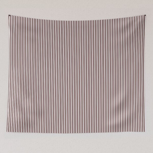 Item preview, Classic Hot Chocolate Brown and White Vertical Stripes | Minimalist Neutral Stripe Pattern | Elegant Chocolate Pinstripes | Sophisticated Earth Tone Stripe | Modern Minimalist Brown Decor  designed and sold by VivaFy.