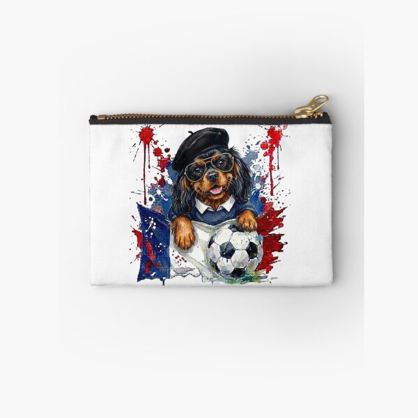 Item preview, Cavalier King Charles spaniel Black and Tan World Cup France Suppawters designed and sold by The Suppawters.