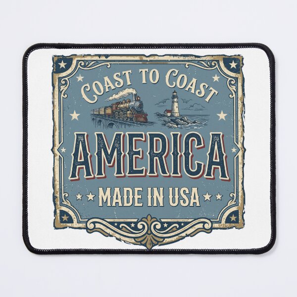 Item preview, Antique Americana Made in USA Patriotic Postcard Design designed and sold by Paper Drip.