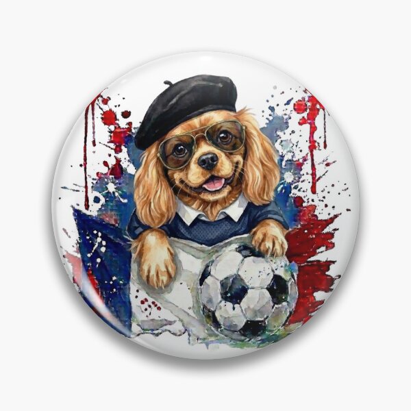 Item preview, Cavalier King Charles spaniel ruby World Cup France Suppawters designed and sold by The Suppawters.