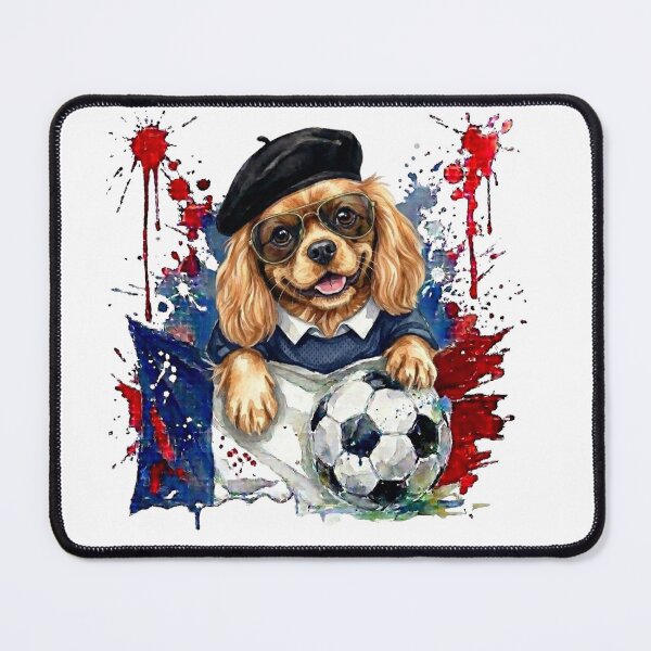 Item preview, Cavalier King Charles spaniel ruby World Cup France Suppawters designed and sold by The Suppawters.