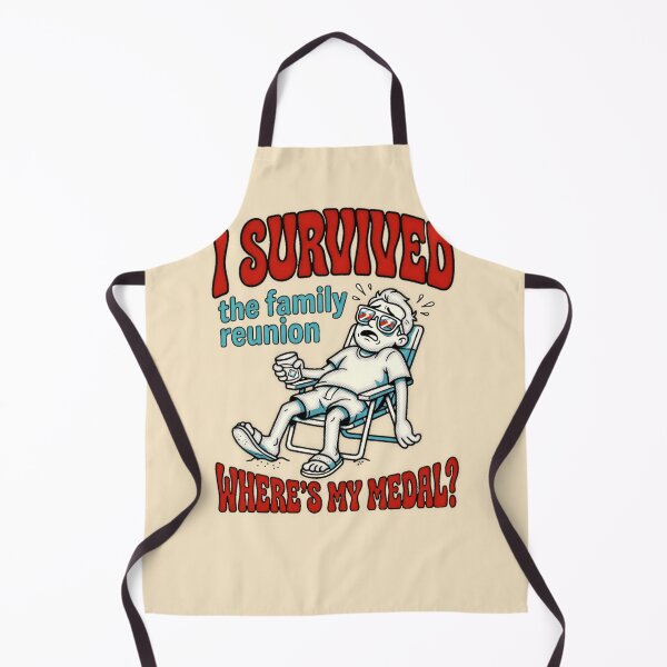 Item preview, I Survived The Family Reunion Where's My Medal Graphic — Funny Family Humor Summer Holiday designed and sold by SkTee2k.