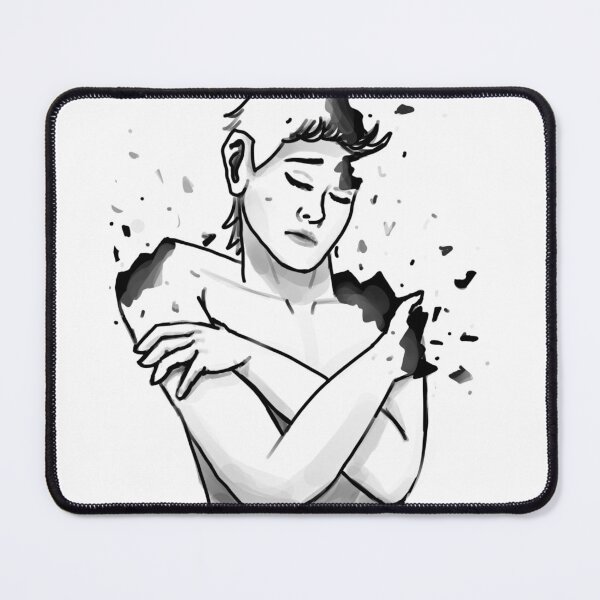 Item preview, Broken - Black and White Illustration  designed and sold by SketchFanatic.