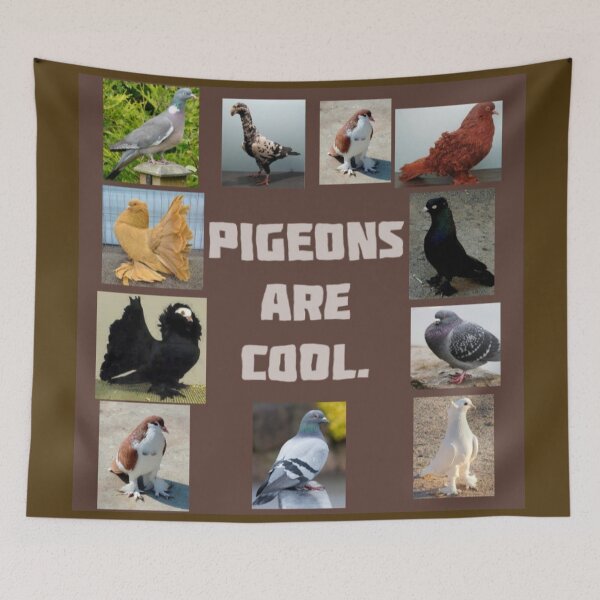 Item preview, "Pigeons are cool." Design. designed and sold by Freakcreations9.
