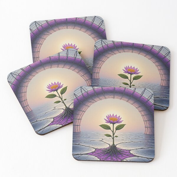 Item preview, Flower grows under futuristic archway designed and sold by Mianku | Für das Leben.