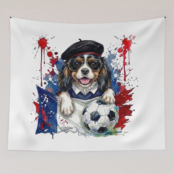 Item preview, Cavalier King Charles spaniel Tri World Cup France Suppawters designed and sold by The Suppawters.