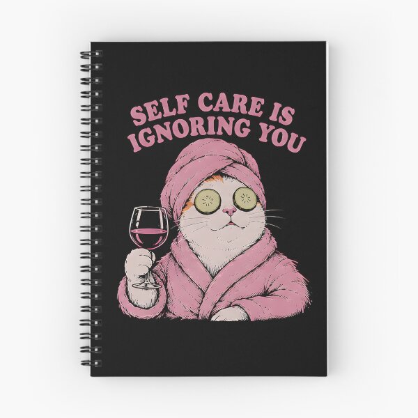 Item preview, Spa Cat Self Care Means Ignoring You Funny Design designed and sold by ChaoticCatIlust.