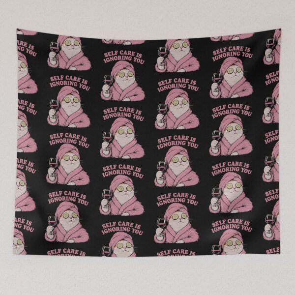Item preview, Spa Cat Self Care Means Ignoring You Funny Design designed and sold by ChaoticCatIlust.