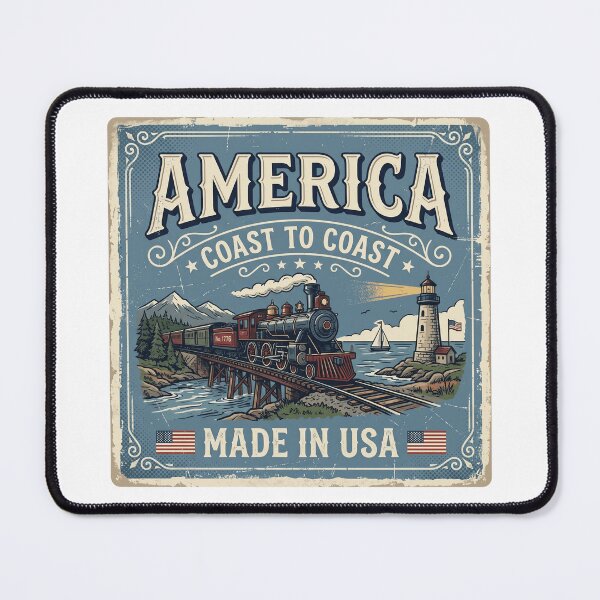 Item preview, Antique Americana Made in USA Patriotic Postcard  designed and sold by Paper Drip.