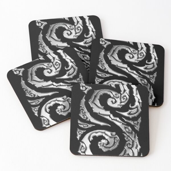 Item preview, Spiral Sigil Panel – Gothic Organic Abstract chrome) designed and sold by JFOdesign.