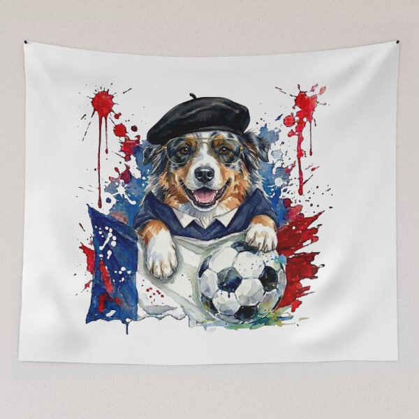 Item preview, Australian Shepherd World Cup France Suppawters designed and sold by The Suppawters.