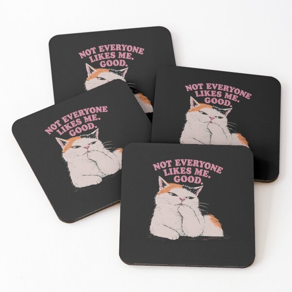 Item preview, Not Everyone Likes Me And That's Fine Sarcastic Cat Design designed and sold by ChaoticCatIlust.