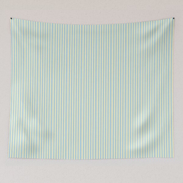 Item preview, Pastel Blue & Baby Yellow Stripe Pattern designed and sold by LuckyStarShop7.