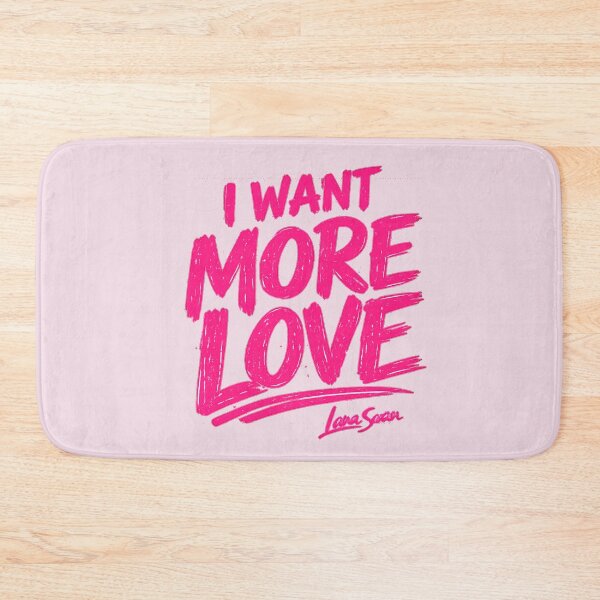 Item preview, I WANT MORE LOVE | Tone-on-Tone Pink Typography | Romantic Quote Design designed and sold by BlueberrySwan.