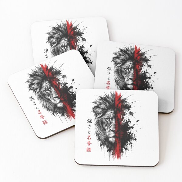 Item preview, Samurai Lion Spirit – Japanese Strength & Honor Graphic Design designed and sold by novaduman.