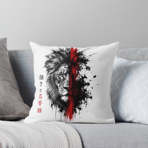 Item preview, Samurai Lion Spirit – Japanese Strength & Honor Graphic Design designed and sold by novaduman.