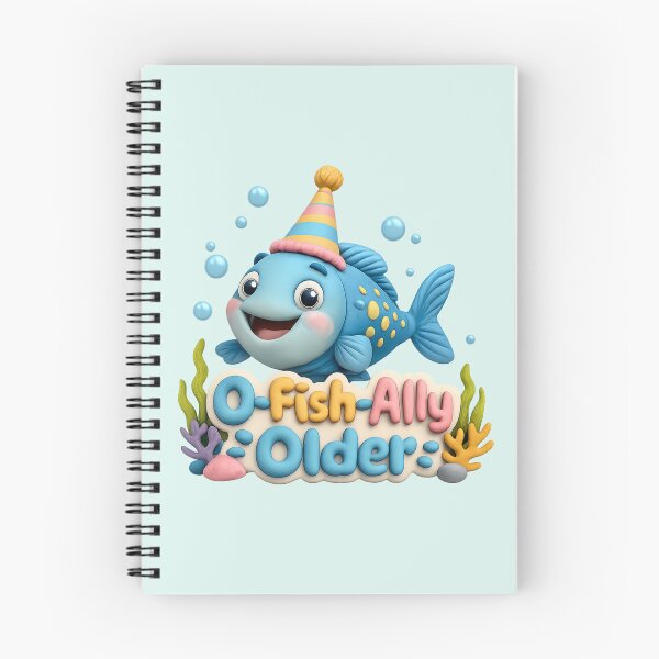 Item preview, O-Fish-Ally Older Cute Fish Birthday | Kawaii 3D Ocean Animal Party Fish Art designed and sold by Moons Studio.