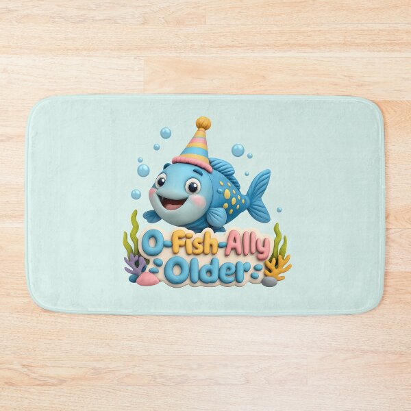 Item preview, O-Fish-Ally Older Cute Fish Birthday | Kawaii 3D Ocean Animal Party Fish Art designed and sold by Moons Studio.