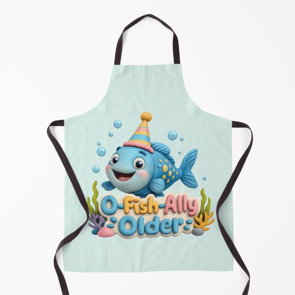 Item preview, O-Fish-Ally Older Cute Fish Birthday | Kawaii 3D Ocean Animal Party Fish Art designed and sold by Moons Studio.