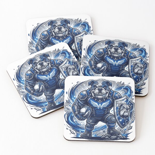 Item preview, Aggressive Bulldog Mascot Design for Rugby Fans designed and sold by JordanInk Studio.