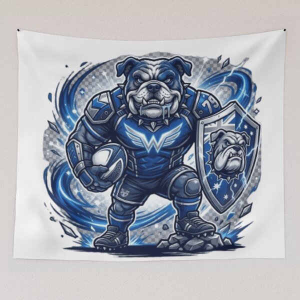 Item preview, Aggressive Bulldog Mascot Design for Rugby Fans designed and sold by JordanInk Studio.