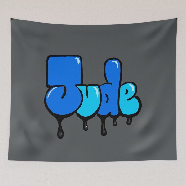 Item preview, Jude Name Personalized Custom Art Retro 70s Typography Vintage Bubble Letters designed and sold by Artonmytee.