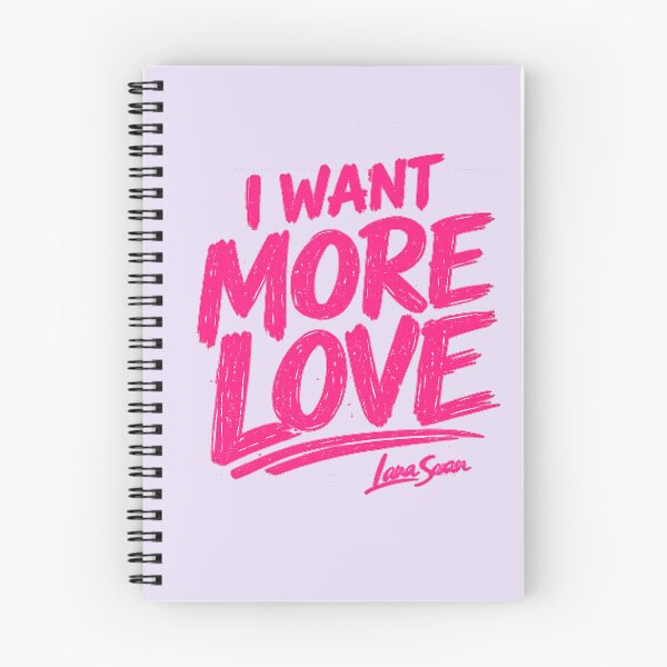 Item preview, I WANT MORE LOVE | Lavender Typography Art | Pink Romantic Lettering designed and sold by BlueberrySwan.