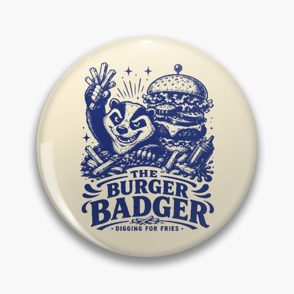 Item preview, The Burger Badger Digging For Fries designed and sold by 89shirts.