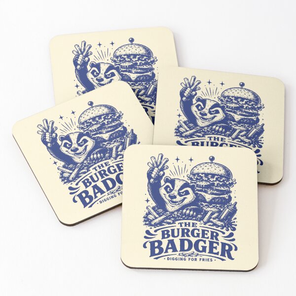 Item preview, The Burger Badger Digging For Fries designed and sold by 89shirts.