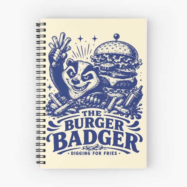 Item preview, The Burger Badger Digging For Fries designed and sold by 89shirts.