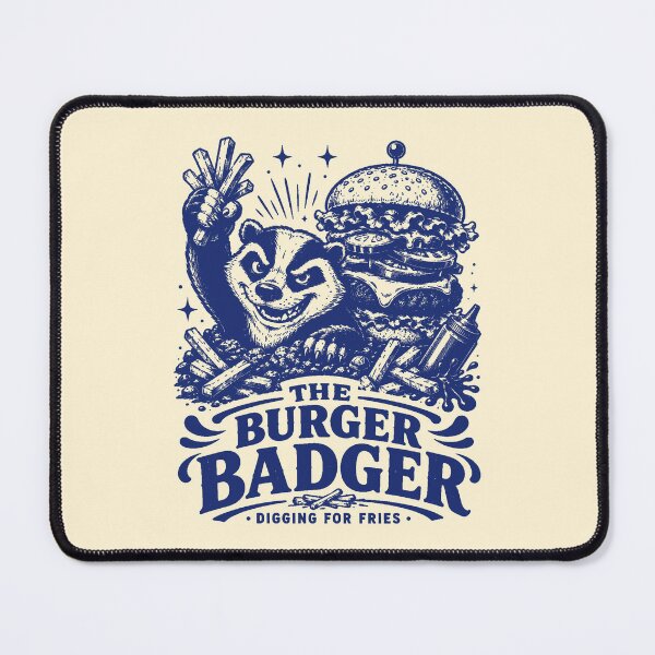 Item preview, The Burger Badger Digging For Fries designed and sold by 89shirts.