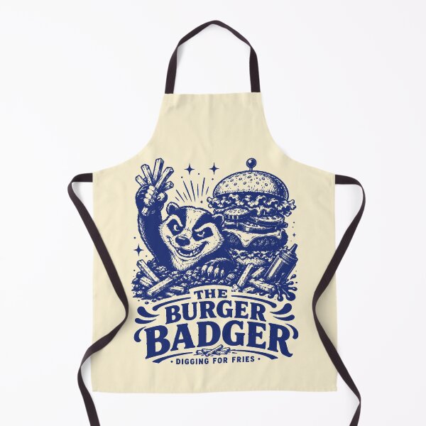 Item preview, The Burger Badger Digging For Fries designed and sold by 89shirts.