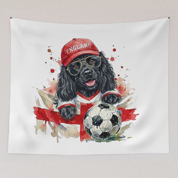 Item preview, Cocker spaniel black World Cup England Suppawters designed and sold by The Suppawters.