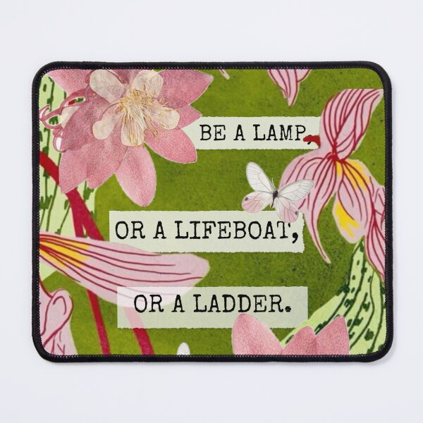 Item preview, Inspirational Collage: "Be a lamp, or a lifeboat, or a ladder" designed and sold by SouthPrints.