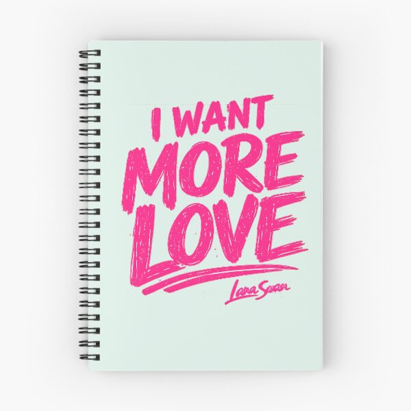 Item preview, I WANT MORE LOVE | Mint Typography Print | Fresh Statement Design designed and sold by Baroness Swan.