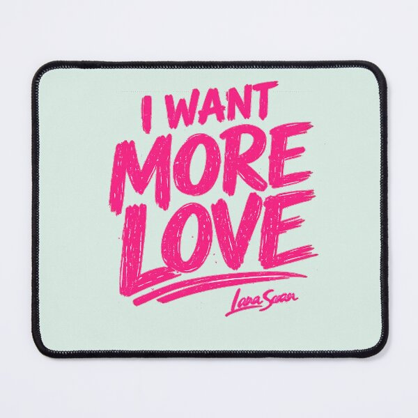 Item preview, I WANT MORE LOVE | Mint Typography Print | Fresh Statement Design designed and sold by BlueberrySwan.