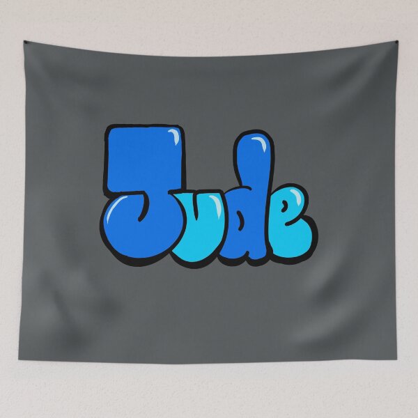 Item preview, Jude Name Personalized Custom Retro 70s Typography Vintage Bubble Letters designed and sold by Artonmytee.