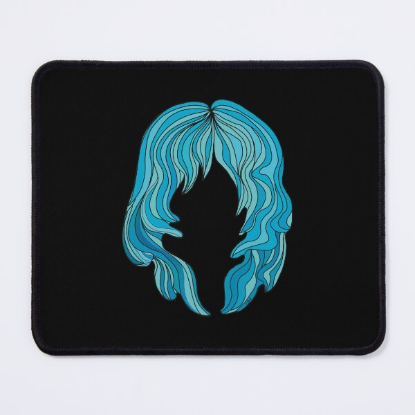 Item preview, Ethereal Mermaid Blue Ocean Flowing Hair Silhouette designed and sold by Karin Taylor.
