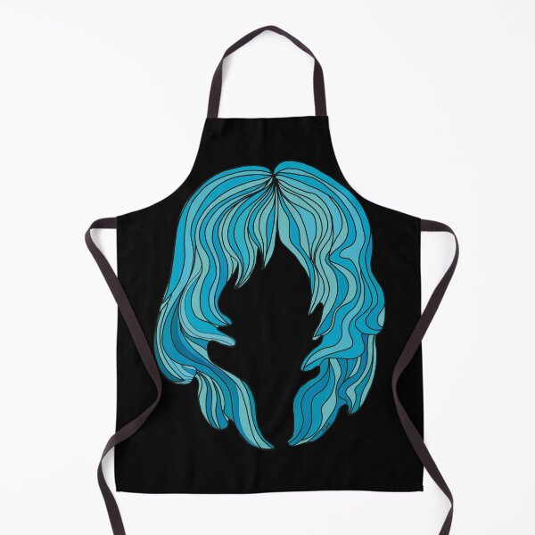 Item preview, Ethereal Mermaid Blue Ocean Flowing Hair Silhouette designed and sold by Karin Taylor.