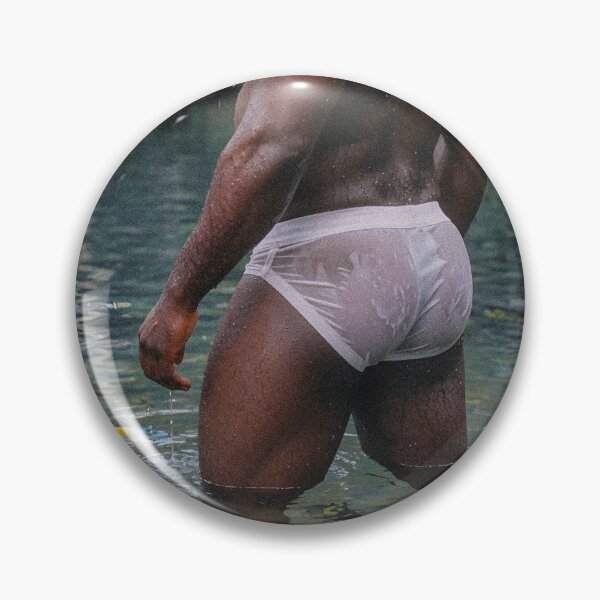 Item preview, Muscular Jungle Man in Wet White Briefs designed and sold by ZhivanCrimson.