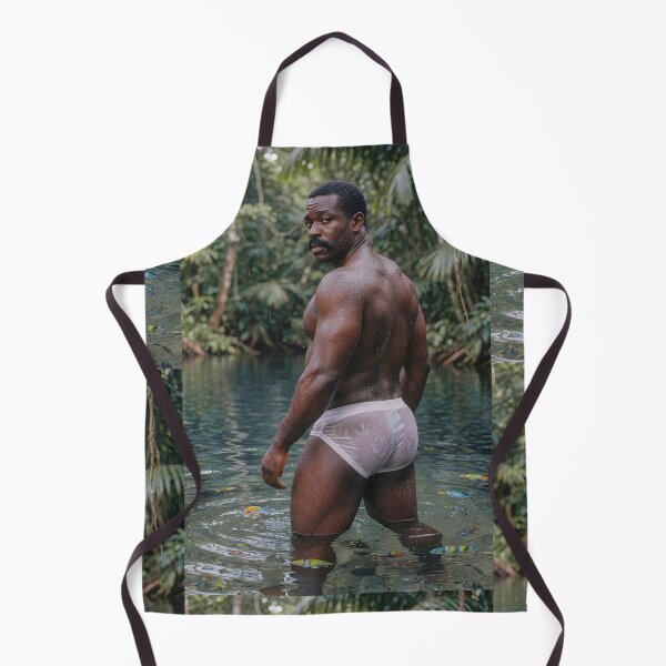 Item preview, Muscular Jungle Man in Wet White Briefs designed and sold by ZhivanCrimson.