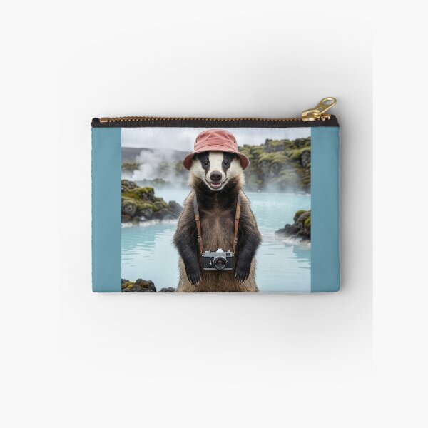 Item preview, Badger Visits Blue Lagoon in Iceland designed and sold by Tridentulus.
