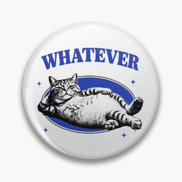 Item preview, Whatever Cat Sarcastic Vintage Cat Lover Design designed and sold by ChaoticCatIlust.