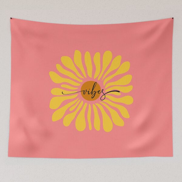 Item preview, Yellow Sunflower Vibes Retro Graphic designed and sold by INK-ORA.