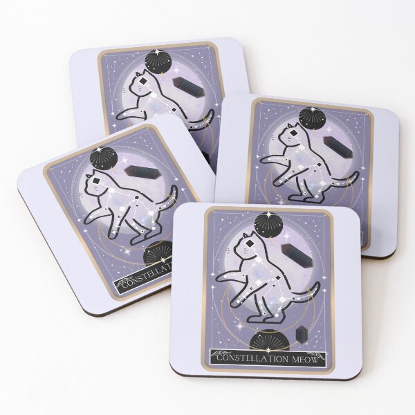 Item preview, Constellation Cat Tarot card   designed and sold by SolaceCatDesigns.