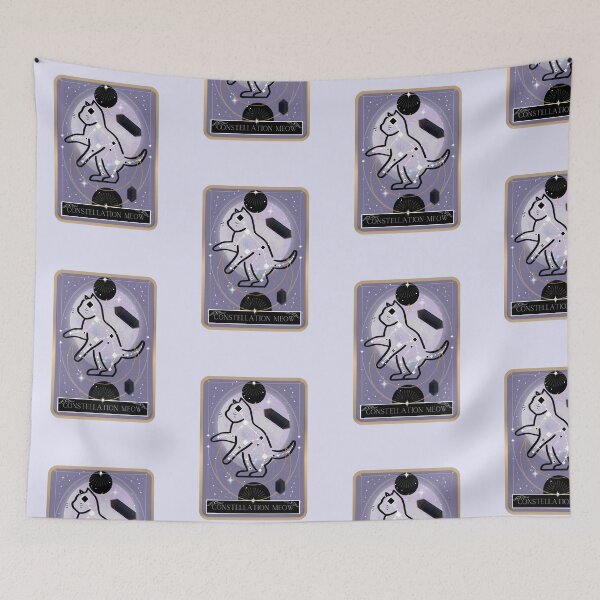 Item preview, Constellation Cat Tarot card   designed and sold by SolaceCatDesigns.