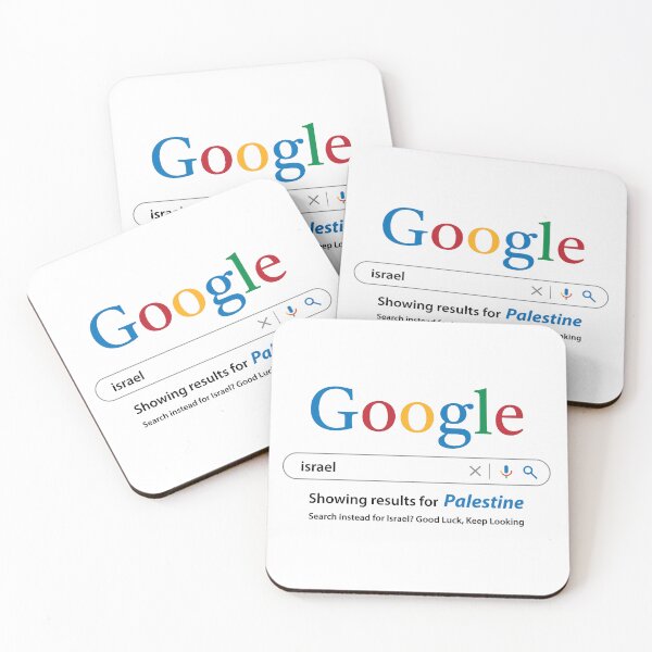 Item preview, Google Search Israel free Palestine, Palestinians human rights support design designed and sold by Hurriyyatee.